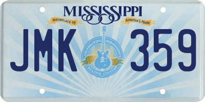 MS license plate JMK359