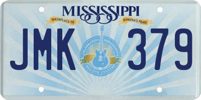MS license plate JMK379