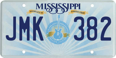 MS license plate JMK382