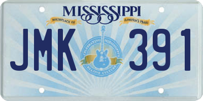 MS license plate JMK391
