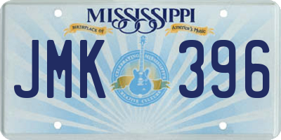 MS license plate JMK396