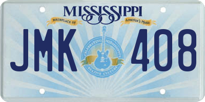 MS license plate JMK408