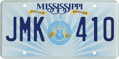 MS license plate JMK410