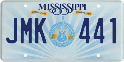 MS license plate JMK441