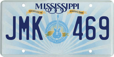 MS license plate JMK469