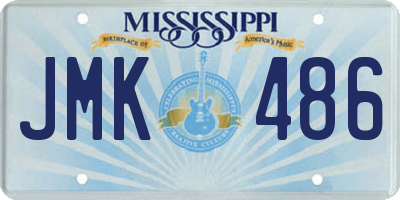 MS license plate JMK486