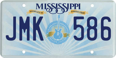 MS license plate JMK586