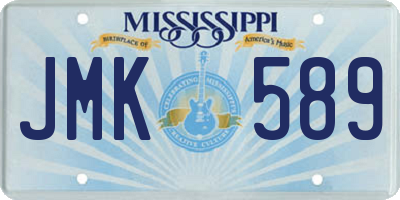 MS license plate JMK589