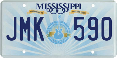 MS license plate JMK590