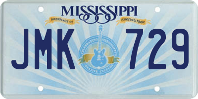 MS license plate JMK729