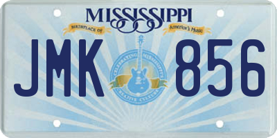 MS license plate JMK856