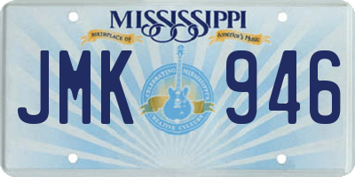 MS license plate JMK946