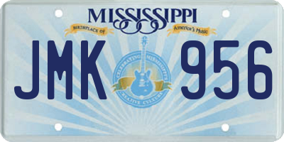 MS license plate JMK956