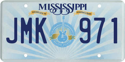MS license plate JMK971