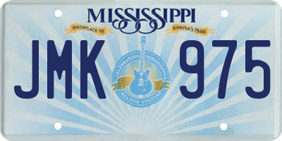 MS license plate JMK975