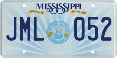 MS license plate JML052