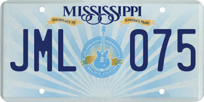 MS license plate JML075