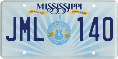 MS license plate JML140