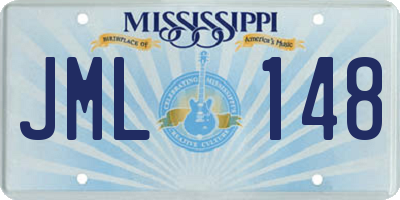 MS license plate JML148