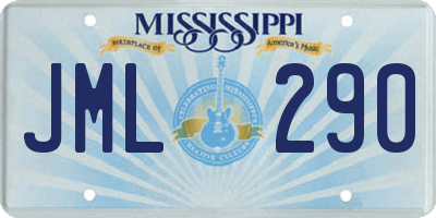 MS license plate JML290