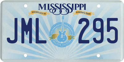 MS license plate JML295