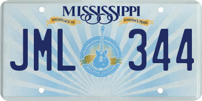 MS license plate JML344