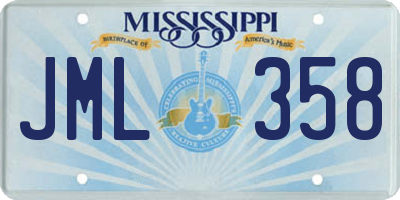 MS license plate JML358