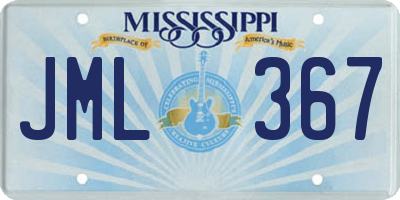 MS license plate JML367