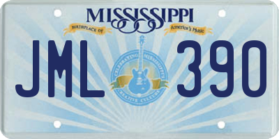 MS license plate JML390