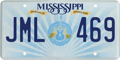 MS license plate JML469