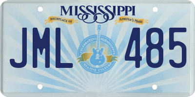 MS license plate JML485