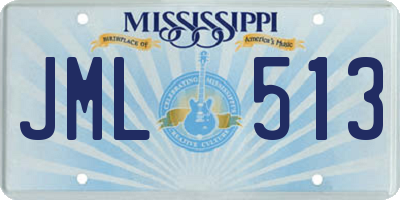 MS license plate JML513