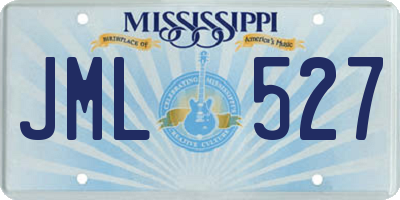 MS license plate JML527