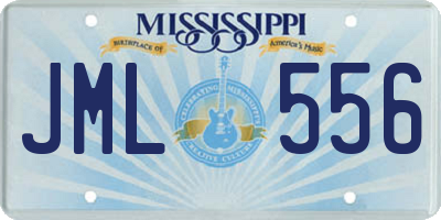 MS license plate JML556