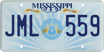 MS license plate JML559