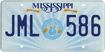 MS license plate JML586