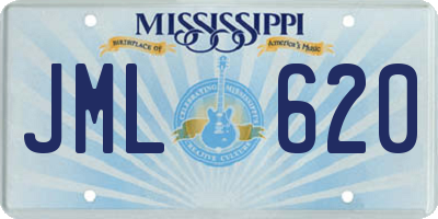 MS license plate JML620