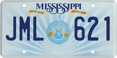 MS license plate JML621