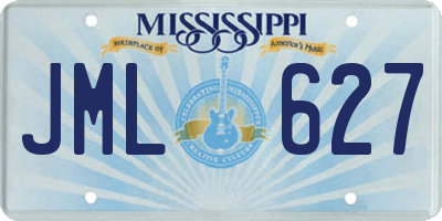 MS license plate JML627
