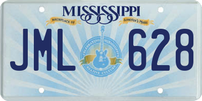 MS license plate JML628