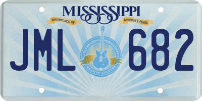 MS license plate JML682