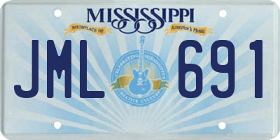 MS license plate JML691