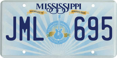 MS license plate JML695