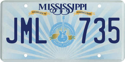 MS license plate JML735
