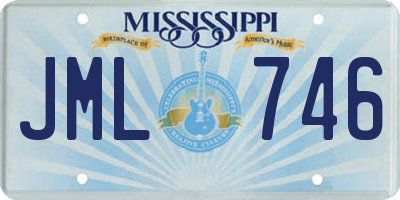 MS license plate JML746