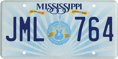 MS license plate JML764