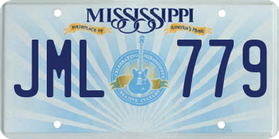 MS license plate JML779