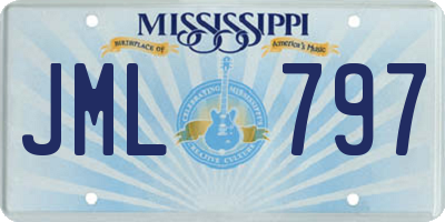 MS license plate JML797