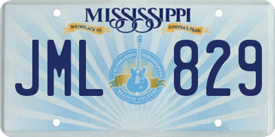 MS license plate JML829