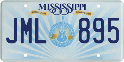 MS license plate JML895